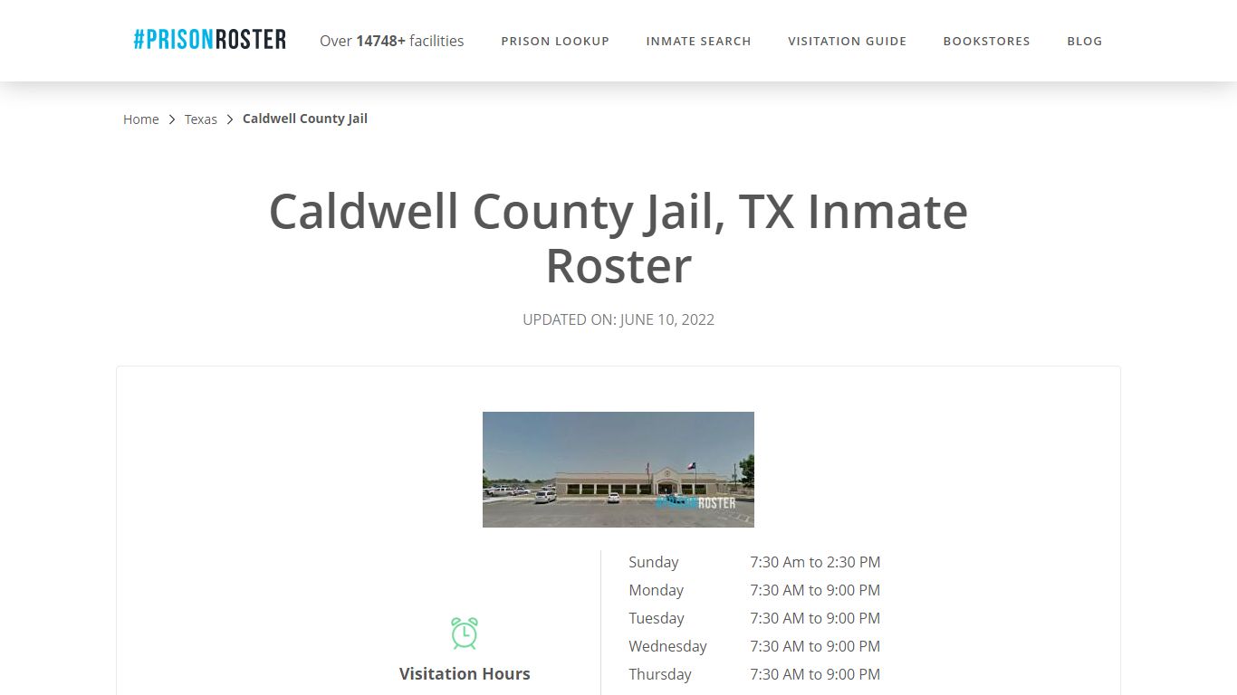 Caldwell County Jail, TX Inmate Roster - Prisonroster